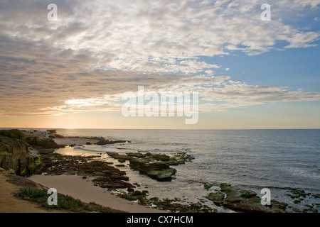 La Jolla Cove bei Sonnenuntergang, California Stockfoto