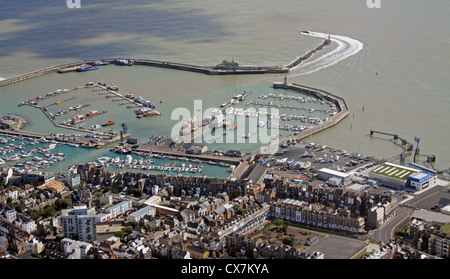 Luftaufnahme des Hafen von Ramsgate, Kent Stockfoto