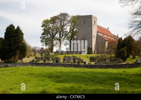 Die Pfarrkirche St. Maria im Dorf Stamfordham, Northumberland, England Stockfoto