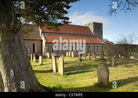 Die Pfarrkirche St. Maria im Dorf Stamfordham, Northumberland, England Stockfoto