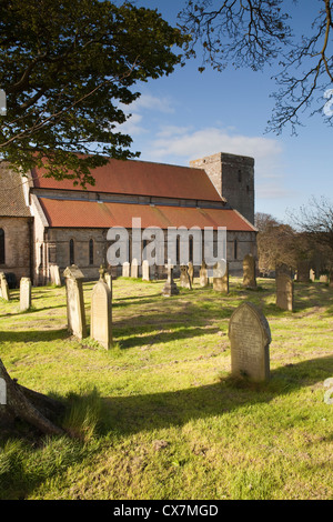 Die Pfarrkirche St. Maria im Dorf Stamfordham, Northumberland, England Stockfoto