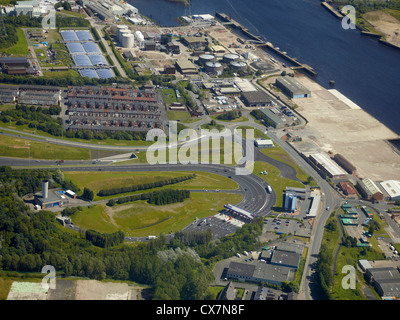 Eingang zum Tyne Tunnel, Wallsend, Newcastle Upon Tyne, Nord-Ost-England, UK Stockfoto