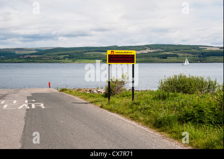 Lochaline Fähranleger auf der Insel Mull. Stockfoto