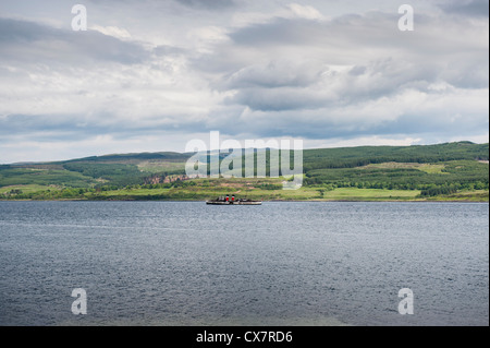 Lochaline Fähranleger auf der Insel Mull. Stockfoto