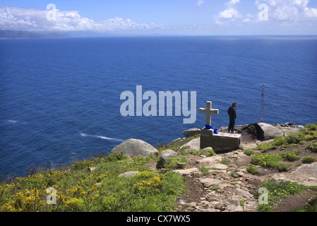 Cabo Finisterre, Galicien, Spanien. Stockfoto