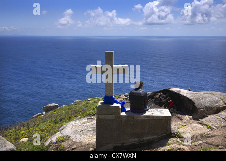 Cabo Finisterre, Galicien, Spanien. Stockfoto