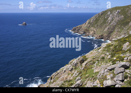 Cabo Finisterre, Galicien, Spanien. Stockfoto