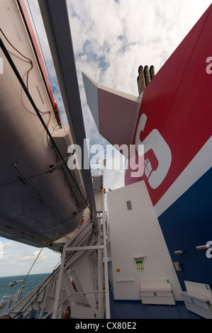 Trichter der Stena Line super schnelle Fähre Stockfoto