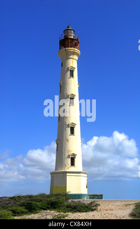 Der California Leuchtturm befindet sich an der Westküste der Insel Aruba Stockfoto