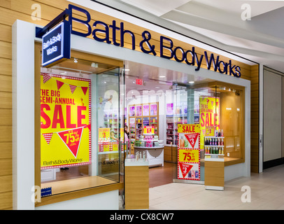 Bad und Body Works store in der Mall of America in Bloomington, Minneapolis, Minnesota, USA Stockfoto
