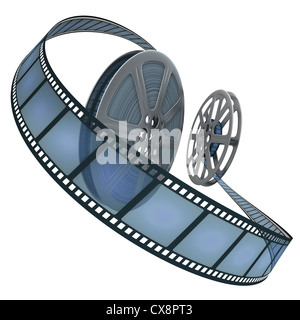 Filmrolle, Konzept der filmischen-Industrie. Stockfoto