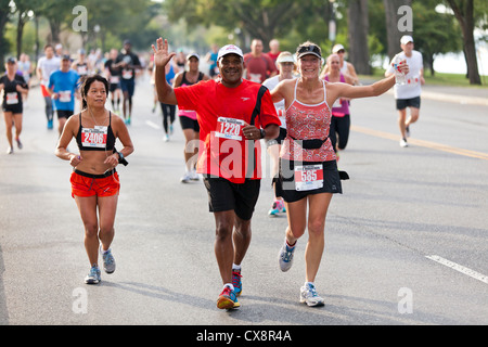 Marathon Läufer - USA Stockfoto