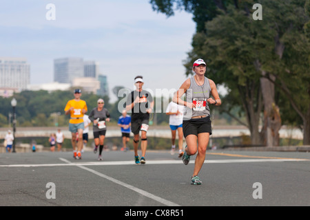 Marathon Läufer Stockfoto