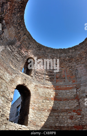 Oculus der Vorhalle des Diokletian Palast in Split, Dalmatien, Kroatien Stockfoto