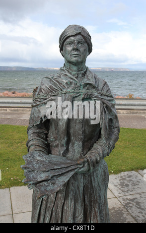 Nairn fishwife Statue in Nairn Schottland september 2012 Stockfoto