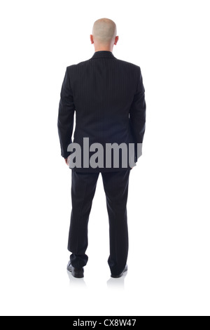 Mann im Anzug gesehen von hinten Stockfoto