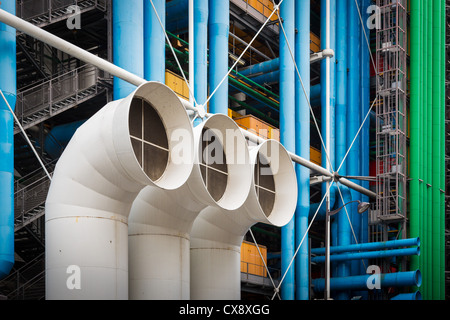 Centre Georges Pompidou, auch bekannt als das Centre Pompidou Stockfoto