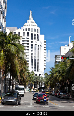 Loews Miami Beach Hotel, 16. Street, South Beach, Miami Beach, Florida, Vereinigte Staaten Stockfoto