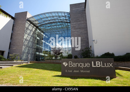 Banque LBLux, Bankgebäude, Viertel Kirchberg, Luxemburg-Stadt, Europa, Stockfoto