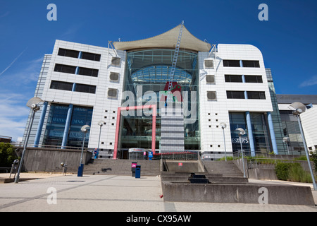 Das Zentrum Auchan, Einkaufszentrum, Plateau de Kirchberg, Luxemburg, Europa Stockfoto