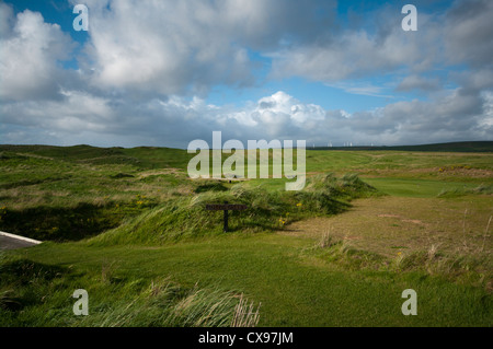 Machrihanish Dunes Links Golfplatz Argyll und Bute Schottland Stockfoto