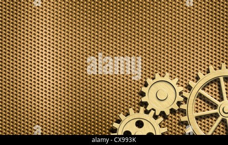 Goldgrund mit paar Gänge Stockfoto