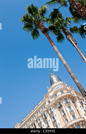 Das InterContinental Carlton Cannes befindet sich an der Croisette in Cannes an der Côte d ' Azur Stockfoto