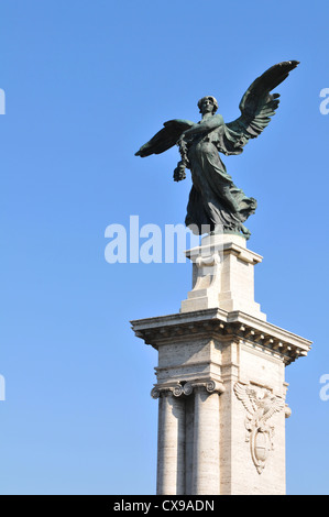 Architekturdetail des barocken Bronzestatue in Italien, Rom Stockfoto