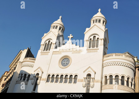 Architektonisches Detail der Chiesa Valdese in Rom, Italien Stockfoto