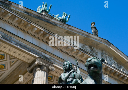 Detail des äußeren des Konzertsaals Konzerthaus am Gendarmenmarkt in Berlin, Deutschland Stockfoto