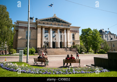 Das Haus der Landstände, entworfen von Architekt Karl Gustav Nyström, in der Nähe von Senat Square Helsinki Stockfoto