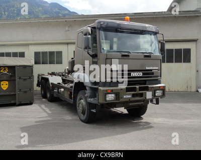 Militärische Iveco LKW EuroTrakker Cursor Stockfoto