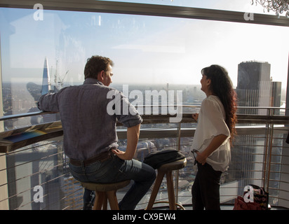 Sky Bar - 39. Etage Heron-Tower - City of London Stockfoto