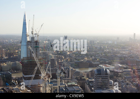 Blick über London aus 40. Stock des Heron-Tower - City of London Stockfoto