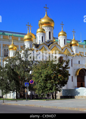 Kathedrale der Verkündigung (1489), Moskauer Kreml, Moskau, Russland Stockfoto