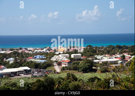 Antillen Karibik Französisch Guadeloupe Behausung Murat Marie Galante Stockfoto
