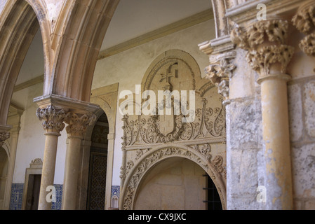 Die Klöster in der Templerburg in Tomar, Portugal. Stockfoto