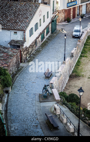 Tossa de mar,catalonia,spain.typical Straße im Zentrum der Geschichte. Stockfoto