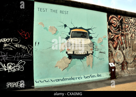 Berliner Mauer Müllerstraße Berlin Deutschland Stockfoto