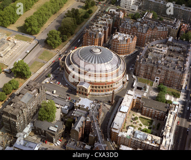 Luftbild von der Royal Albert Hall. Stockfoto