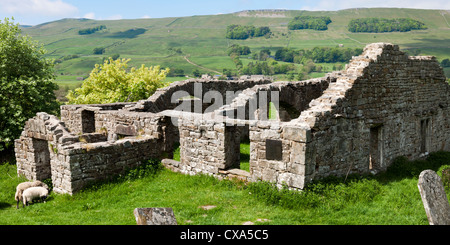 Alte Kirche in Raydale, Yorkshire Dales National Park, England Busk Abwürgen Stockfoto