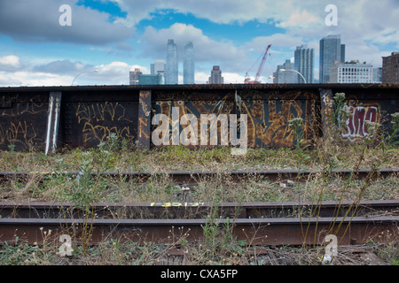 Das dritte Segment der High Line Park Bespannung West Westen 30. 34. Straße in New York Stockfoto