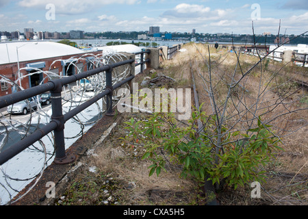 Das dritte Segment der High Line Park Bespannung West Westen 30. 34. Straße in New York Stockfoto