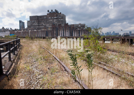 Das dritte Segment der High Line Park Bespannung West Westen 30. 34. Straße in New York Stockfoto