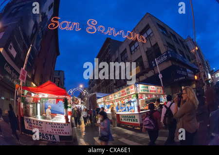 Die 86. jährlichen fest von San Gennaro in Little Italy in New York Stockfoto