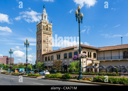 W 47th Stree (Sevilla Ave) im Stadtteil Country Club Plaza, Kansas City, Missouri, USA Stockfoto