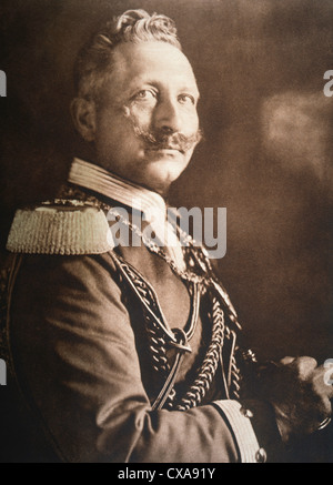 Wilhelm II (1859-1941), Kaiser von Deutschland und König von Preußen (1888 – 1918), Portrait Stockfoto