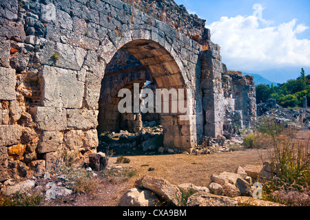 Ruinen von Tlos Stadt, Türkei Stockfoto