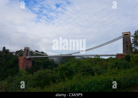 Clifton Suspension Bridge von der Bristol-Seite gesehen. Stockfoto