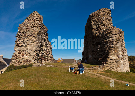 Der große Turm der Burg Christchurch, Symbol der normannischen macht ursprünglich aus Holz Holz über 1100 n. Chr. Dorset England gebaut Stockfoto